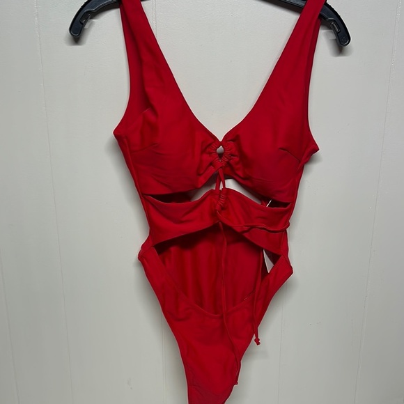 Red One-Piece Swimsuit - Picture 8 of 8